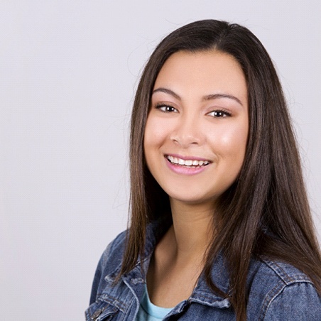 Girl after fluoride treatment in Wylie