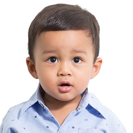 Young girl waking up early before first dental office visit