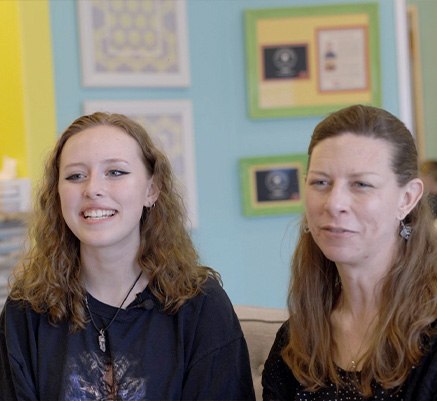 Two women in pediatric dental office in Wylie