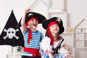 child in pirate costume